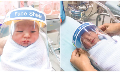 รพ.เผยภาพตะมุตะมี สวม Face Shield ให้ทารกน้อยแรกเกิด เพื่อเป็นเกราะเสริม ป้องกันโควิด-19 - World Of Buzz