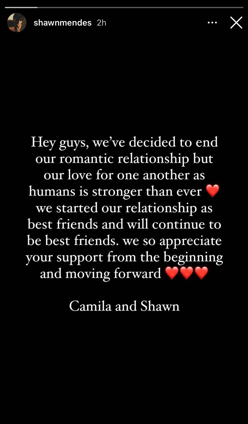 Shawn Mendes Camila Cabello เลิกกัน