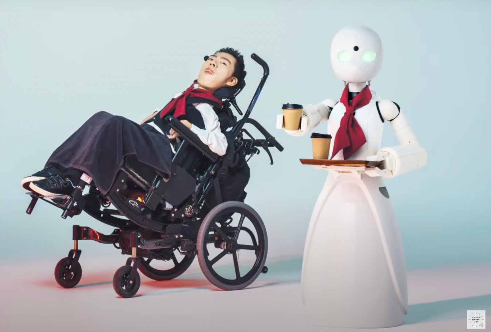 คาเฟ่หุ่นยนต์ ผู้พิการ