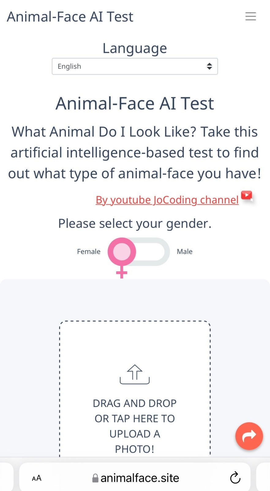 animalface.site หน้าเหมือนสัตว์อะไร