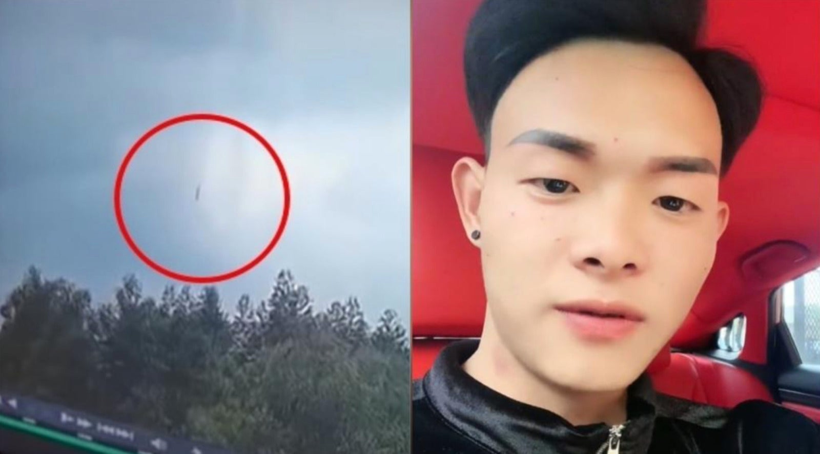 หนุ่มจีนรอดเครื่องบินตก เพราะสักคิ้ว