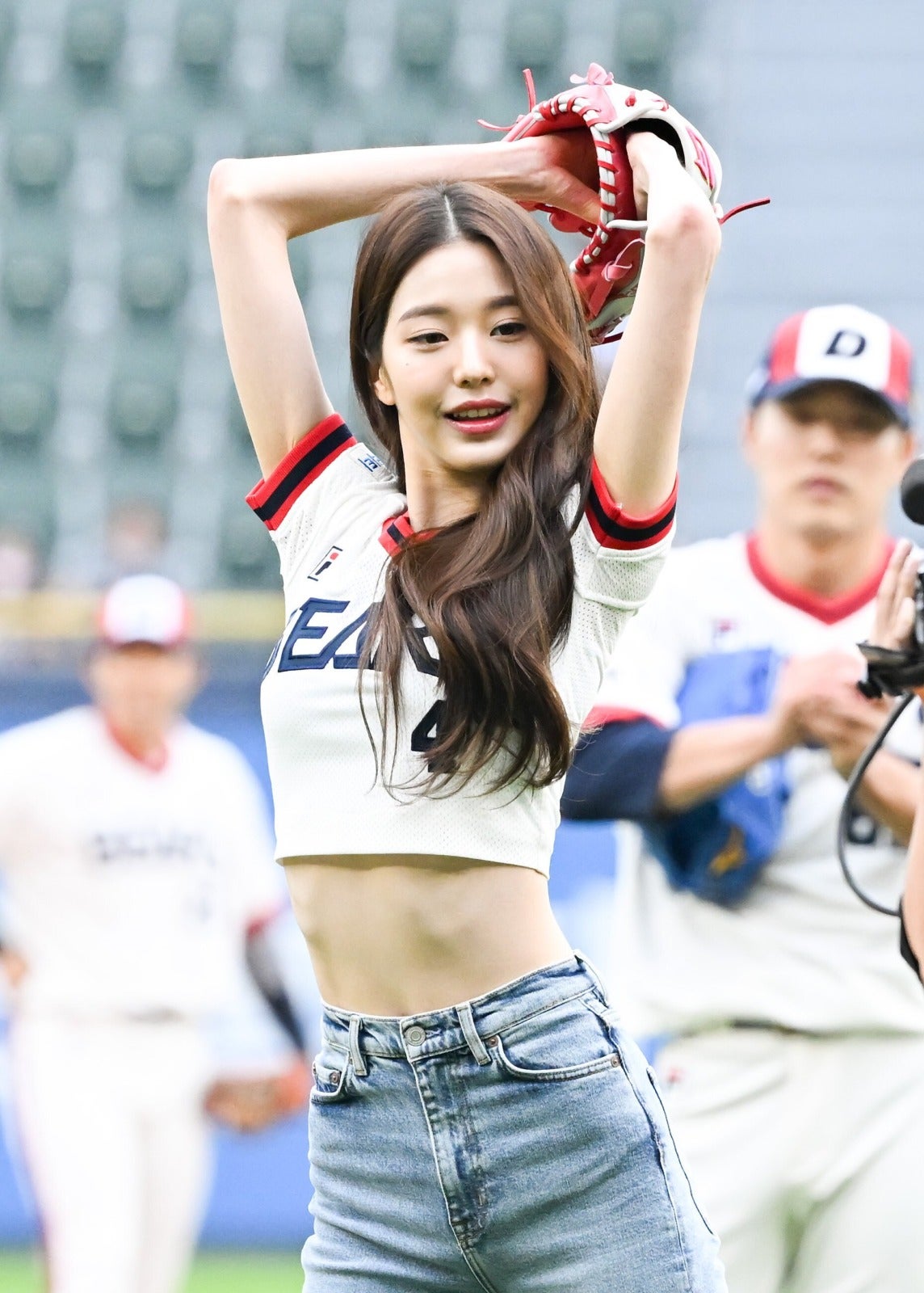 จางวอนยอง ขว้างลูกบอล