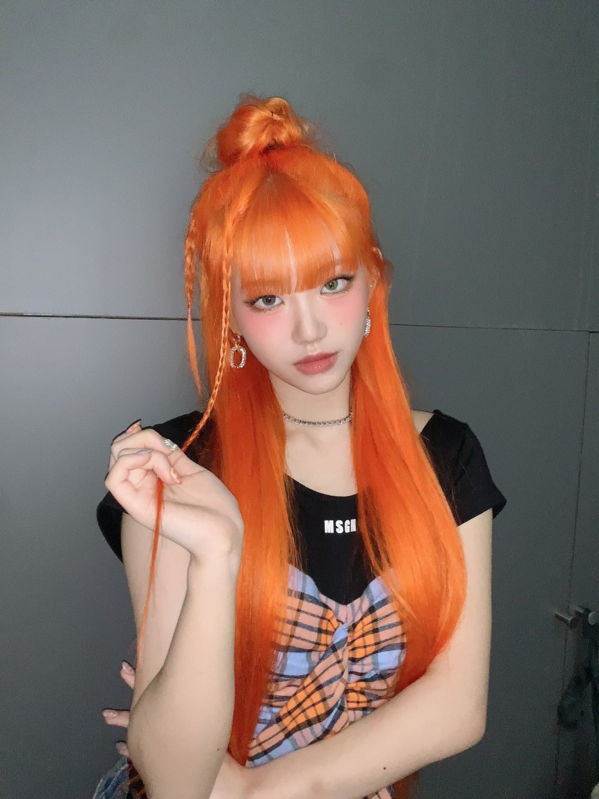 ไอดอลเกาหลี ผมสีส้ม