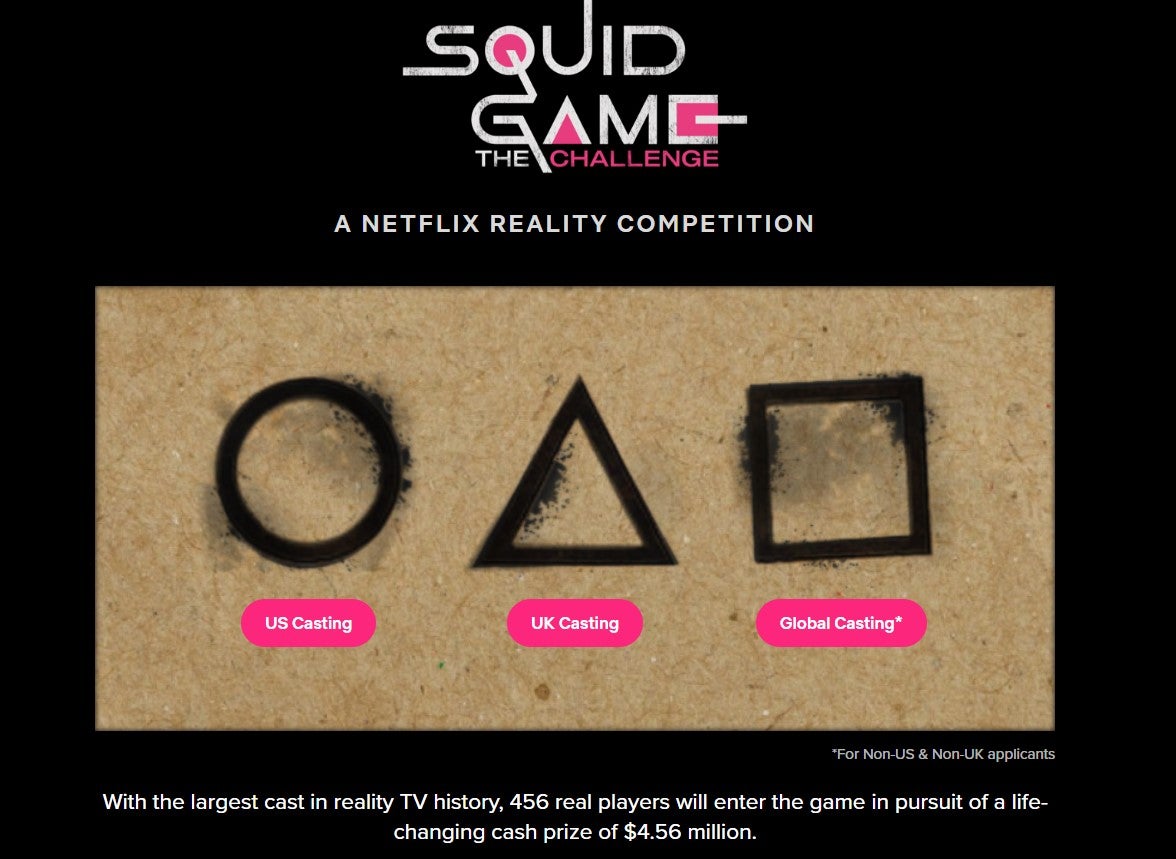 เว็บไซต์สมัครแข่ง Squid Game