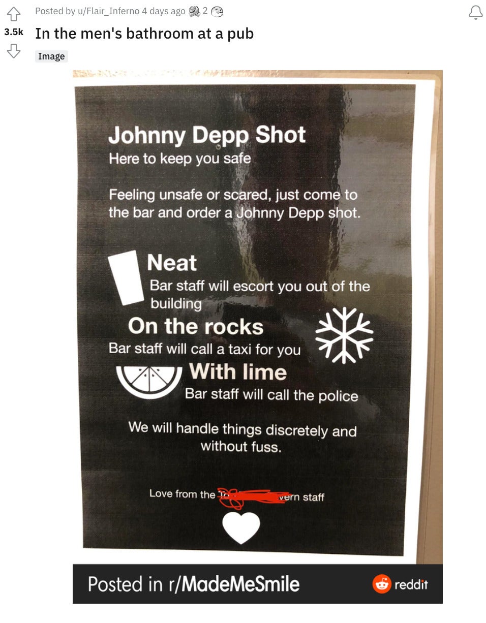 เครื่องดื่ม Johnny Depp