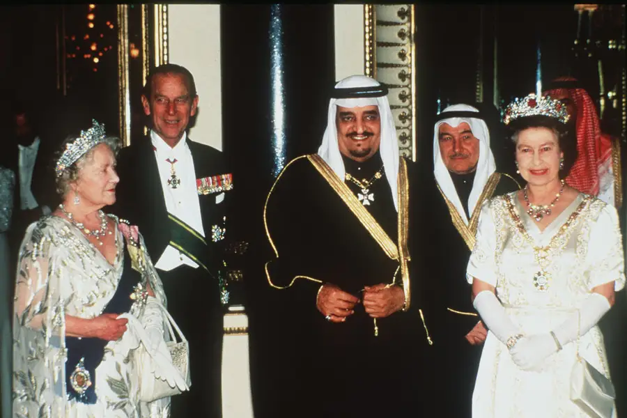 พ.ศ. 2530/ค.ศ. 1987: "กษัตริย์ฟาฮาดบินอับดุลอาซิซ (King Fahd)" แห่งซาอุดิอาระเบียน เสด็จพระราชดำเนินเยือนสหราชอาณาจักร