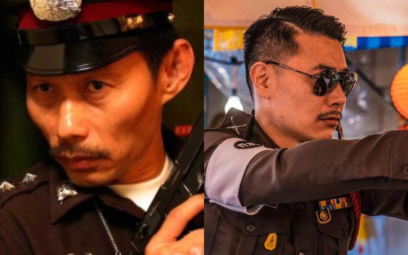 ภาพเทียบ หนุ่มญี่ปุ่นแต่งชุดตำรวจกับอังเคิล อดิเรก