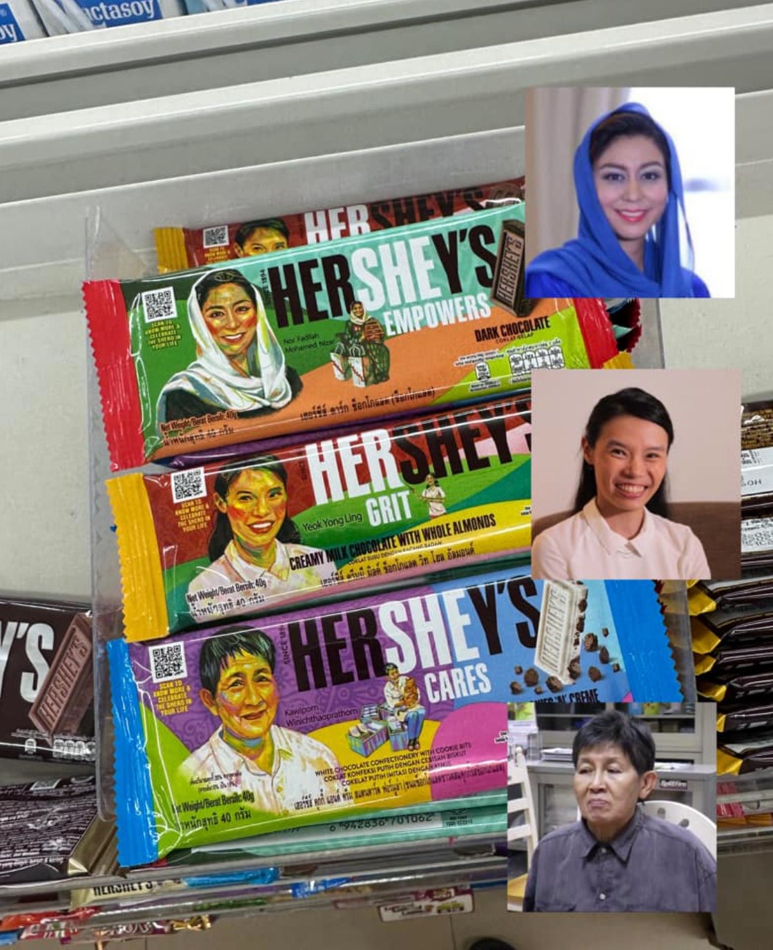 Hershey’s ยกย่อง ป้าติ๋ม ขึ้นภาพซองช็อกโกแลต วันสตรีโลก