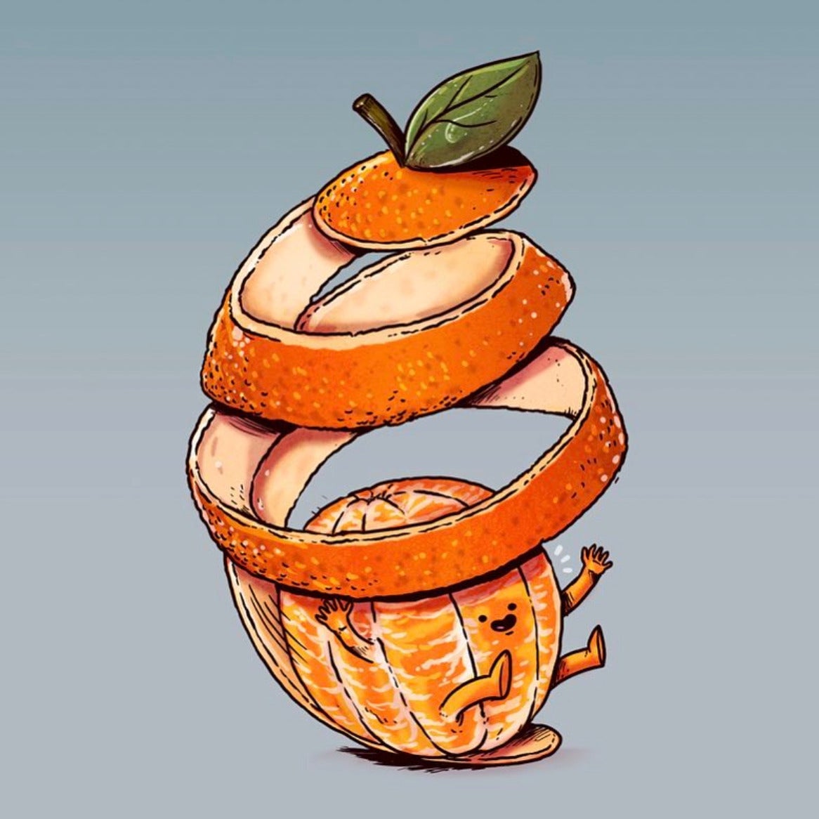 ภาพวาด การ์ตูน ผักผลไม้ ใช้ชีวิตแบบคน