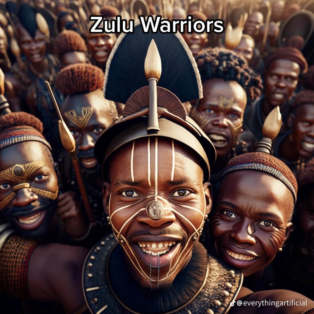 คนชนเผ่านักรบชาวซูลู Zulu warriors