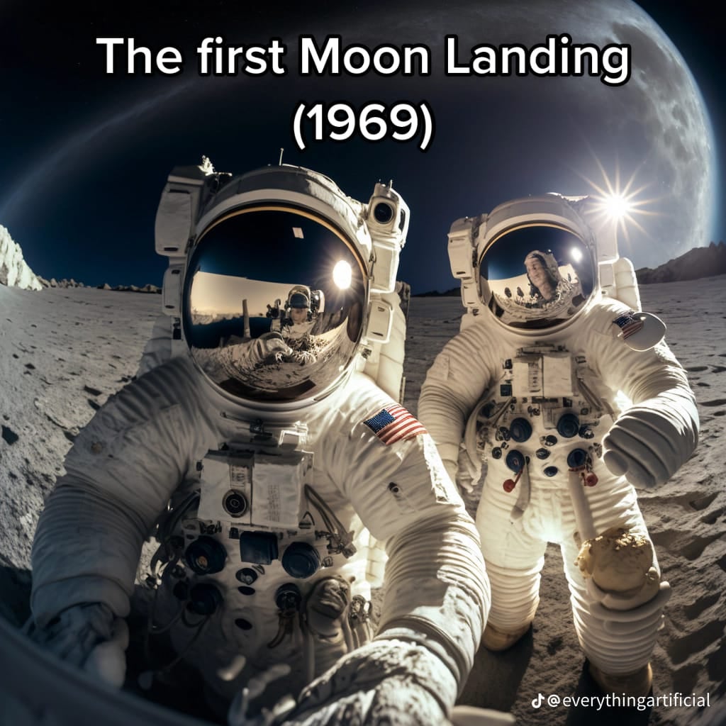 มนุษย์เหยียบดวงจันทร์ครั้งแรก the first moon landing