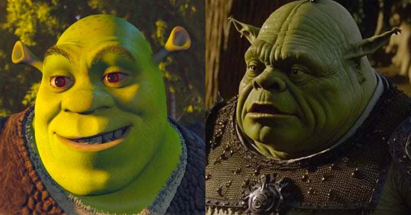 Shrek ตัวละคร Ai หนัง Dark Fantasy