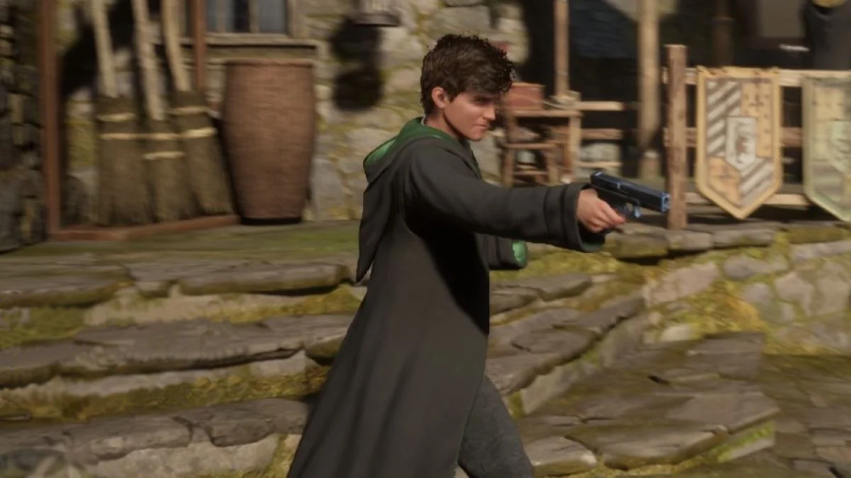 Mod เกม Hogwarts Legacy ไม้กายสิทธิ์ ปืน Magic Gun