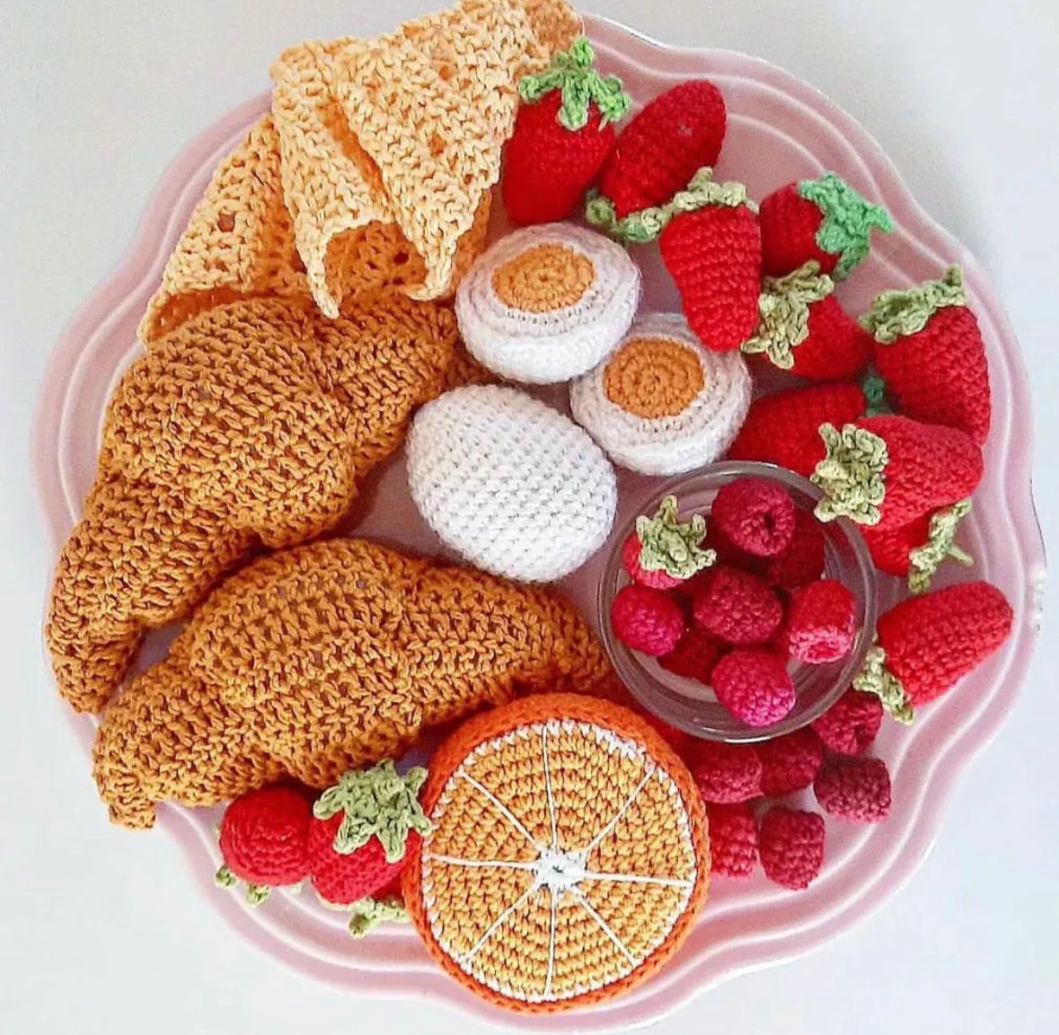 ถักโครเชต์ Crochet อาหารน่ารัก virkase