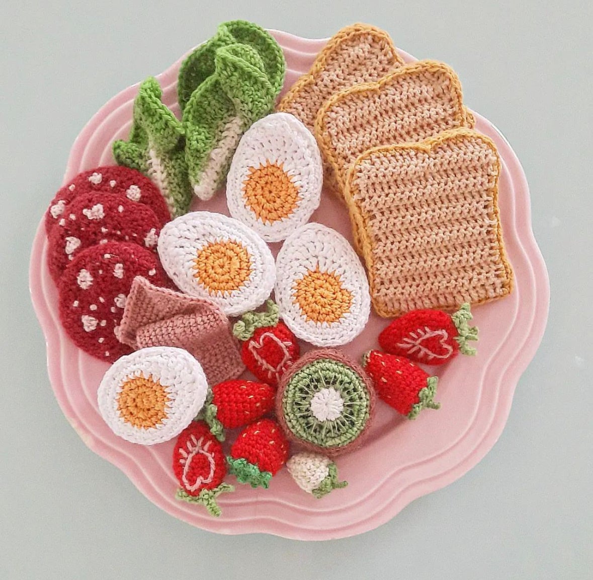 ถักโครเชต์ Crochet อาหารน่ารัก virkase