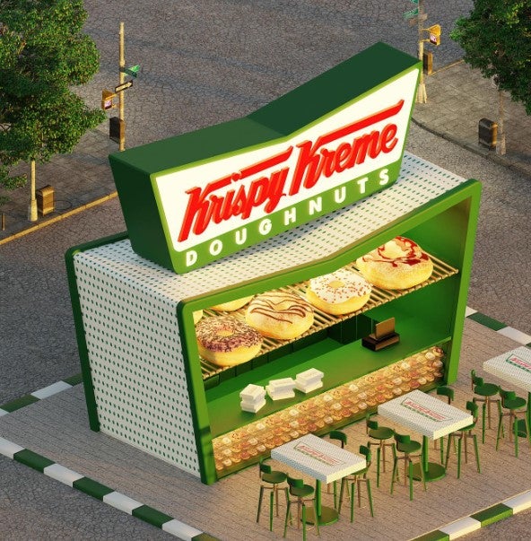 ขายโดนัทเสิร์ฟจากเตา Krispy Kreme