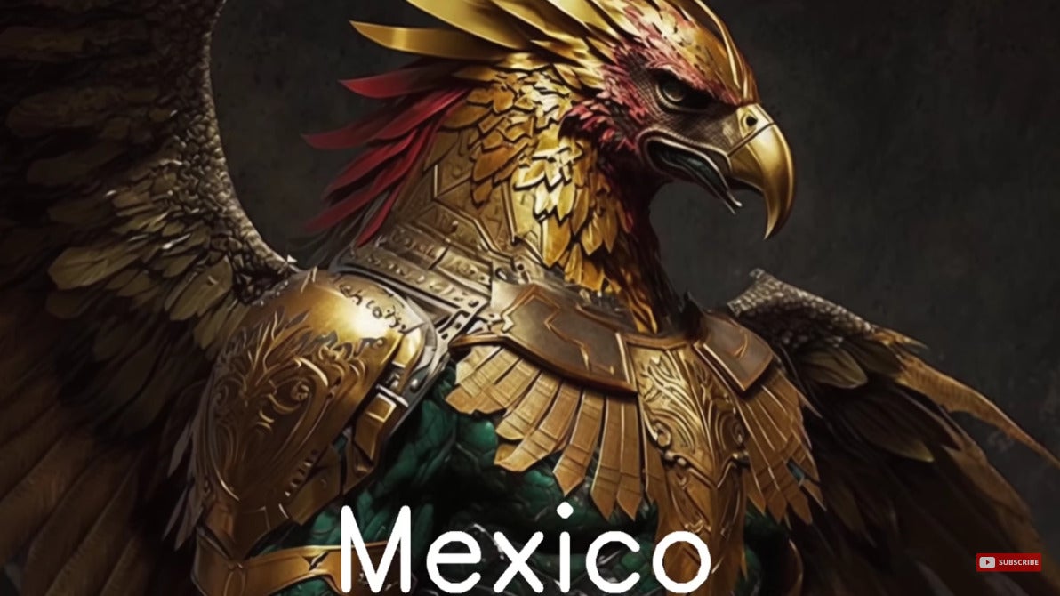 เม็กซิโก (Mexico) - นกอินทรีทอง