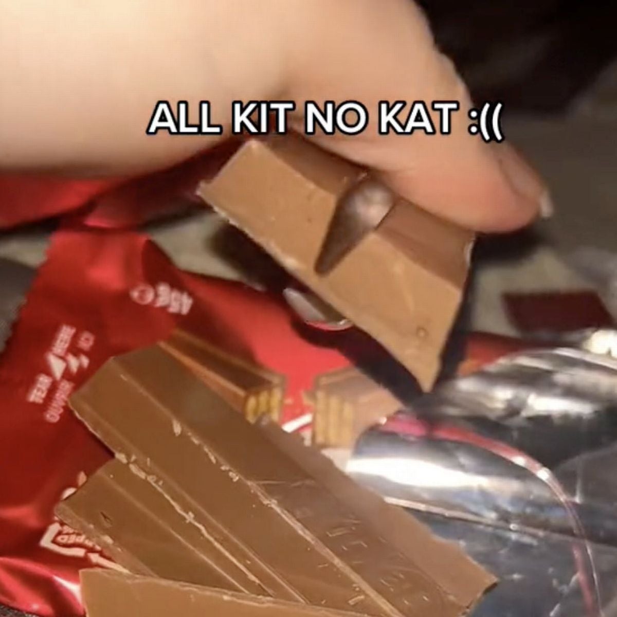 Kit Kat ไม่มีเวเฟอร์