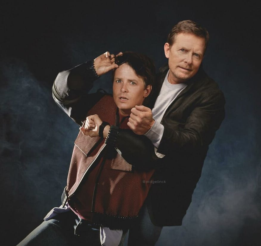 2. ไมเคิล เจ. ฟ็อกซ์ (Michael J. Fox And Marty Mcfly)