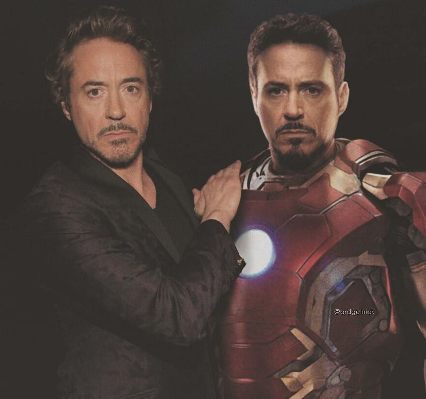 9. โรเบิร์ต ดาวนีย์ จูเนียร์กับโทนี่ สตาร์ค (Robert Downey Jr. And Tony Stark)