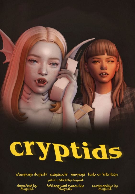 Cryptids Sims 4 Halloween CC Pack โดย "Dogsill"