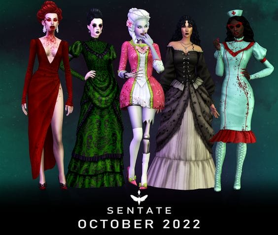 12 sims-4-halloween-costumes-cc-pack