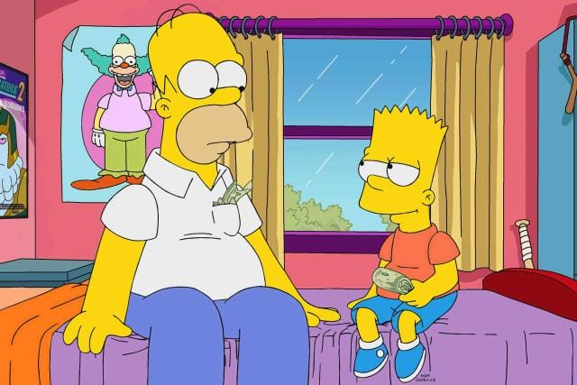 ลายเซ็น การ์ตูน The Simpsons