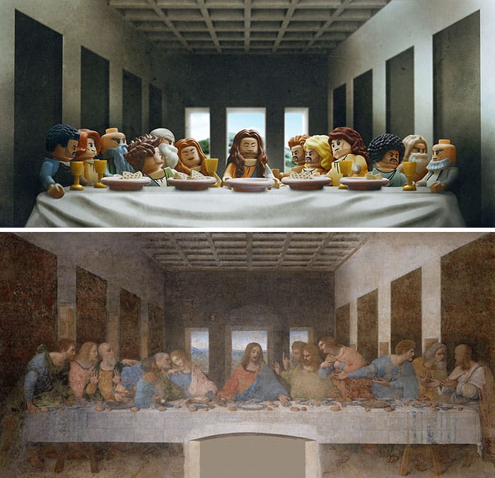 ภาพ "อาหารค่ำมื้อสุดท้าย (The Last Supper)" โดย "เลโอนาร์โด ดา วินชี (Leonardo Da Vinci)"