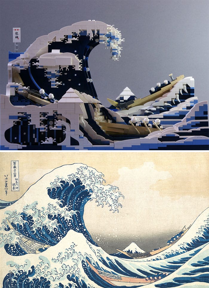 ภาพ &Quot;คลื่นยักษ์นอกฝั่งคานากาวะ (Great Wave Off Kanagawa)&Quot; โดย &Quot;โฮคุไซ (Hokusai)&Quot;