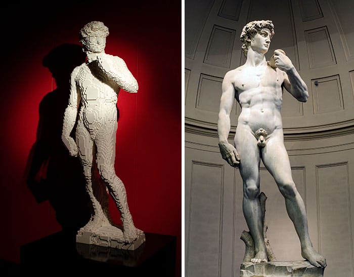 "รูปปั้นเดวิด (David)" โดย "ไมเคิลแองเจโล (Michelangelo)"