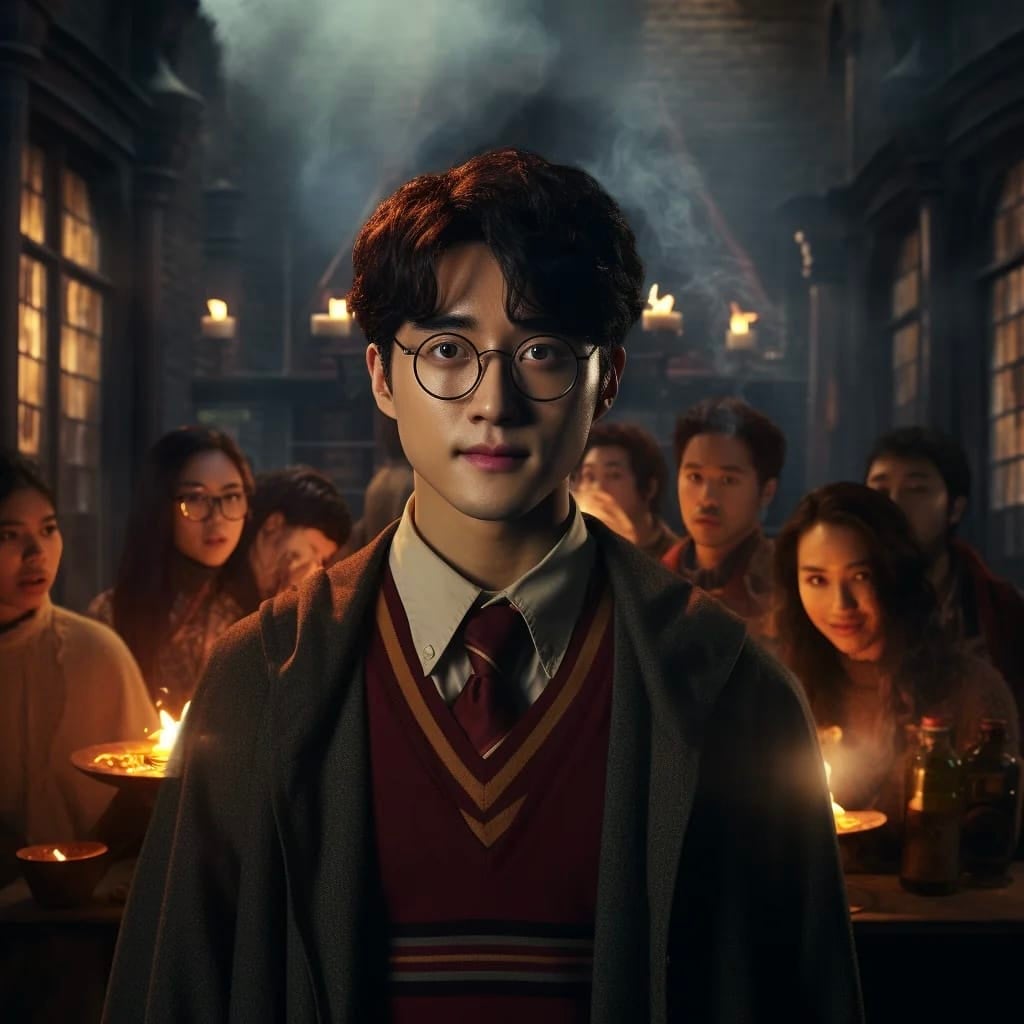 ตัวละคร แฮร์รี่ พอตเตอร์ Harry Potter เวอร์ชั่น K-Drama ซีรีส์เกาหลี aiart