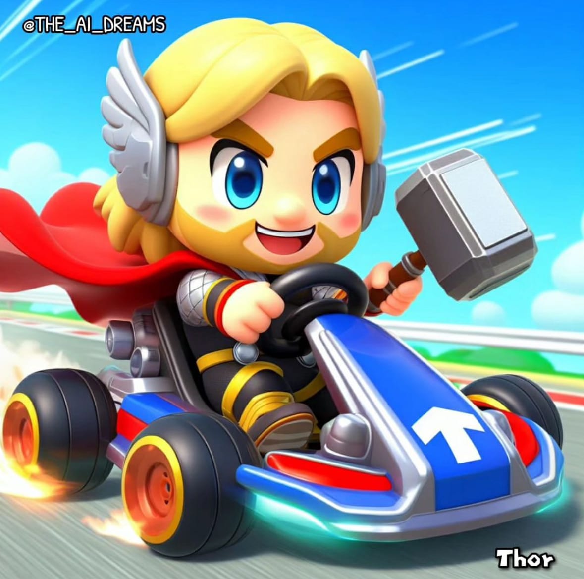ตัวละครจากหนังและการ์ตูนดังในเกมแข่งรถ Mario Kart aiart
