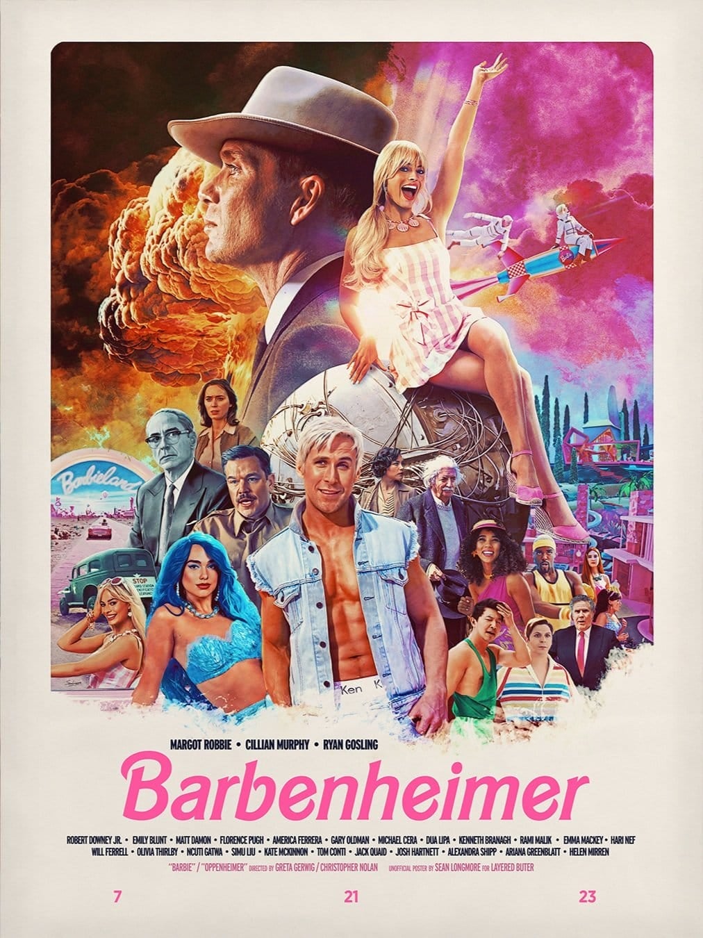 barbenheimer poster fanasrt