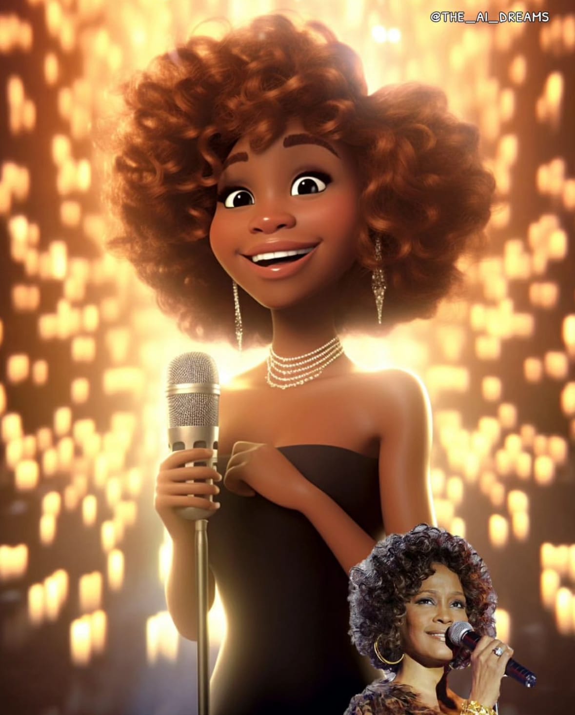 นักร้องคนดังระดับโลก ตัวละครแอนิเมชั่น Disney Pixar จาก AI