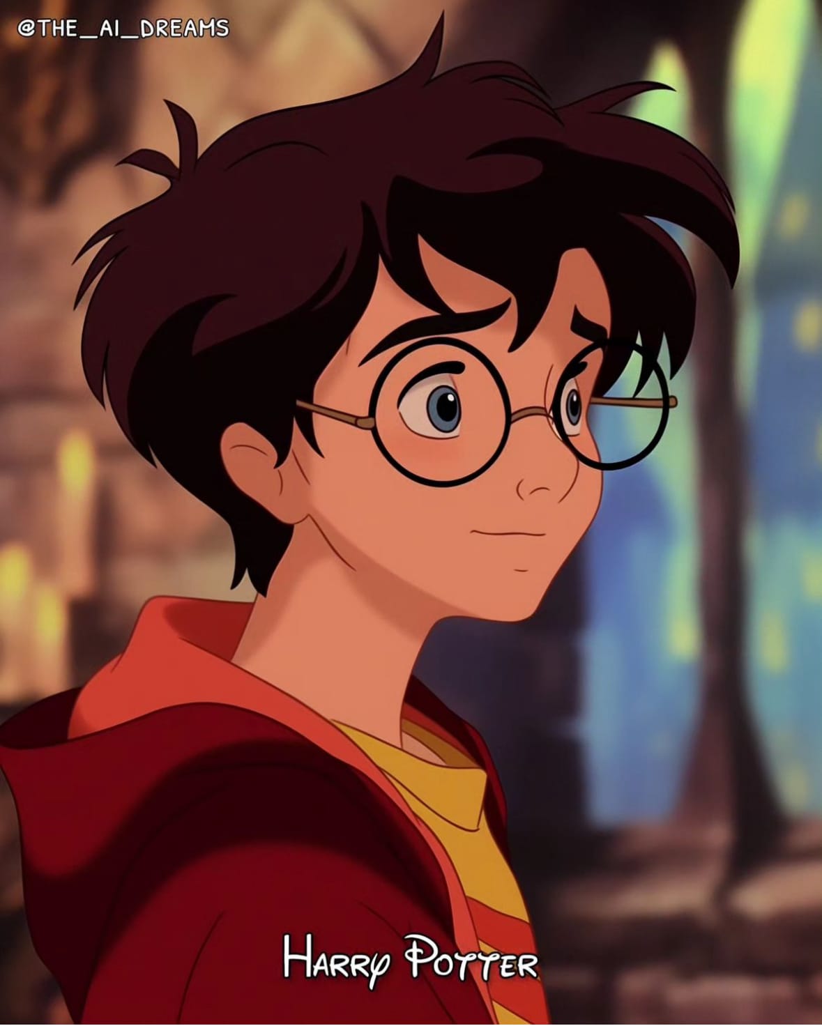 ตัวละคร แฮร์รี่ พอตเตอร์ การ์ตูนดิสนีย์ Harry potter Disney aiart