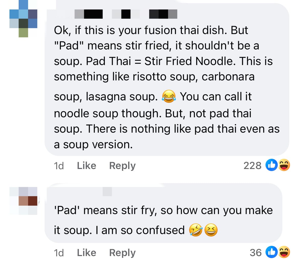เพจต่างชาติสอนทำซุปผัดไทยใส่กุ้งและผัก