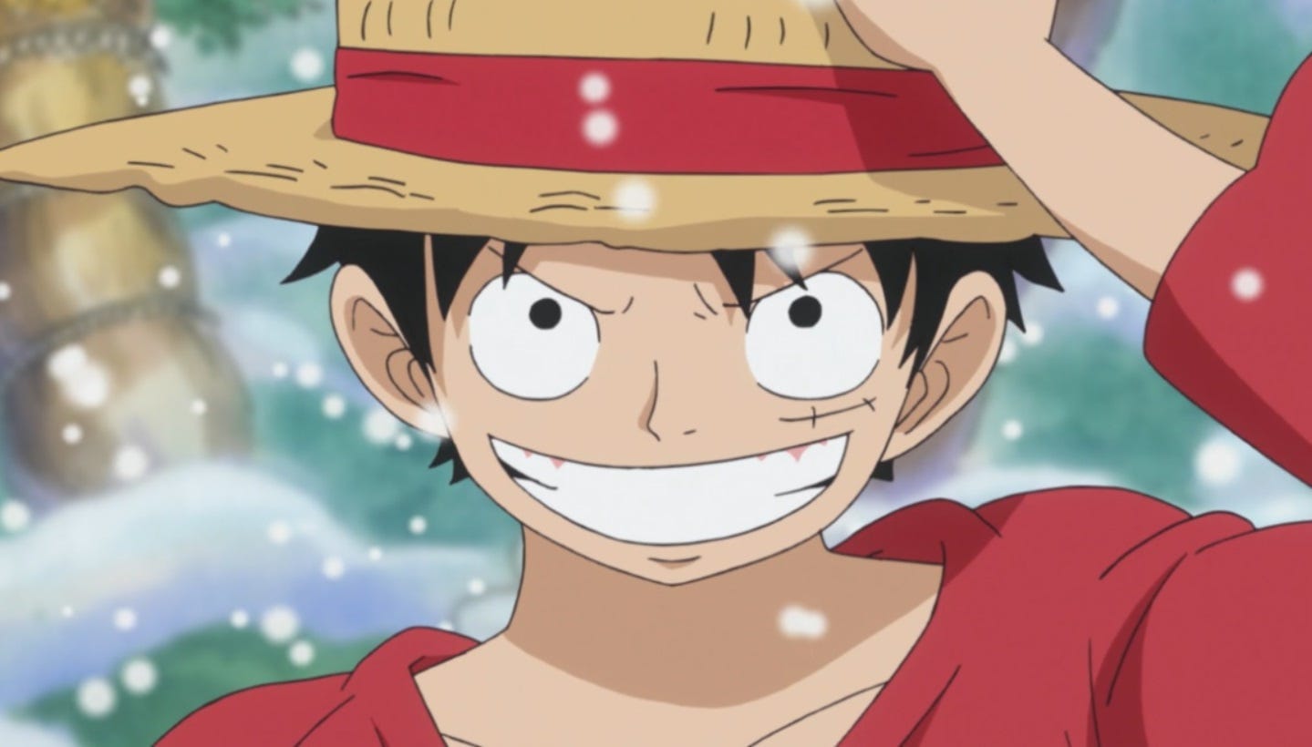 "มังกี้ ดี. ลูฟี่ (Monkey D. Luffy)" จากอนิเมะเรื่อง "One Piece วันพีซ"