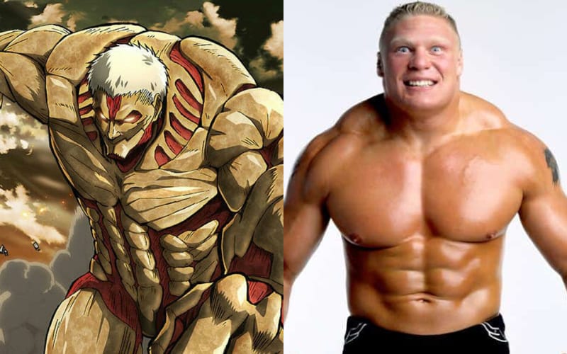 บร็อก เลสเนอร์ (Brock Lesnar) - ไททันเกราะ (Armored Titan) จากอนิเมะเรื่อง "Attack on Titan ผ่าพิภพไททัน"