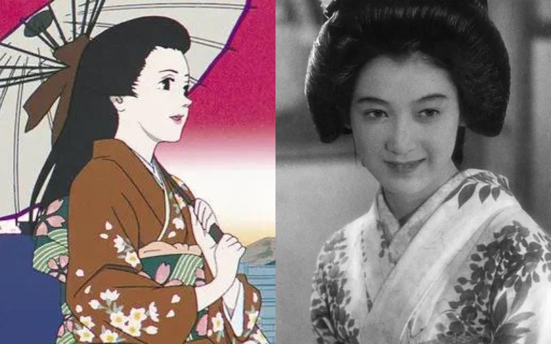 เซ็ตสึโกะ ฮาระ (Setsuko Hara) - ชิโยโกะ ฟูจิวาระ (Chiyoko Fujiwara) จากอนิเมะเรื่อง "Millennium Actress กุญแจไขรัก...นักแสดงสาว"
