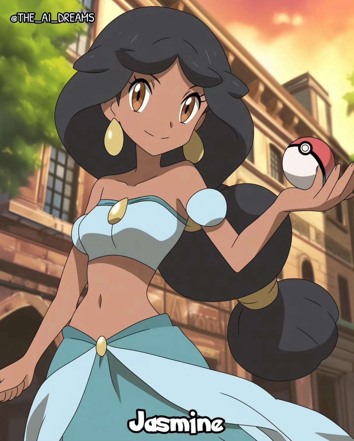 เจ้าหญิงดิสนีย์ Disney โปเกม่อน Pokémon aiart