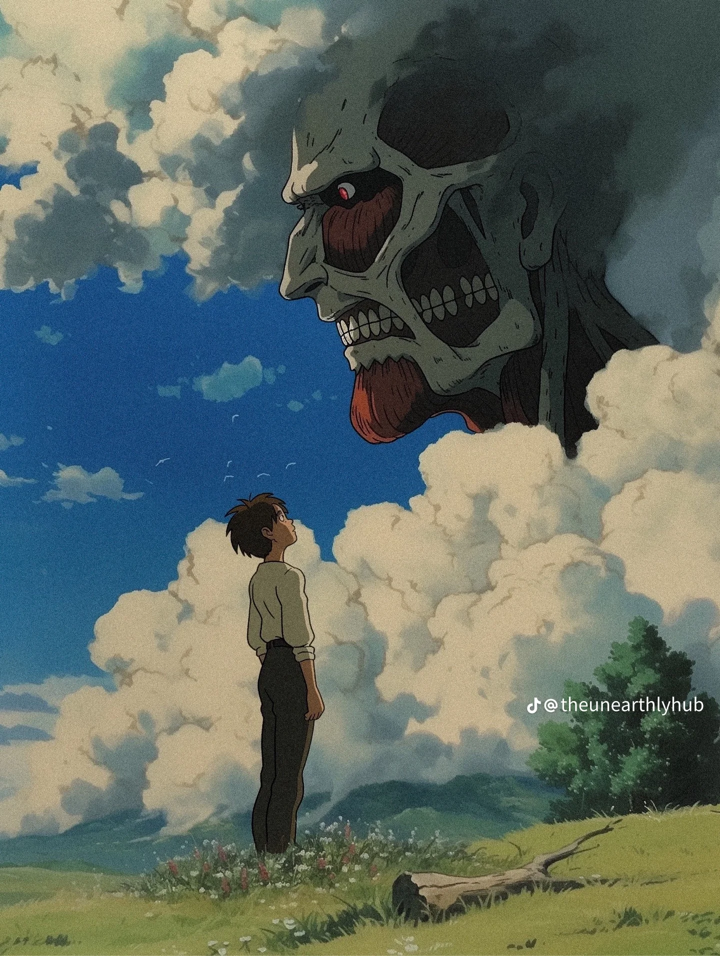 aiart ตัวละคร Attack on Titan อนิเมะ Studio Ghibli