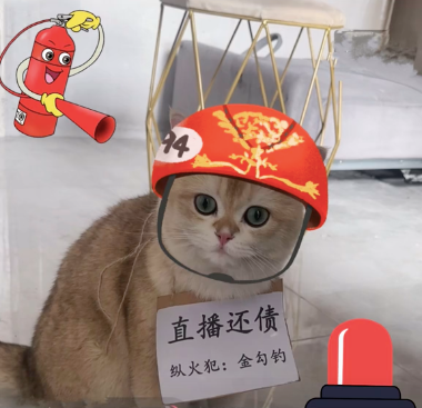 แมวทำไฟไหม้บ้าน จีน