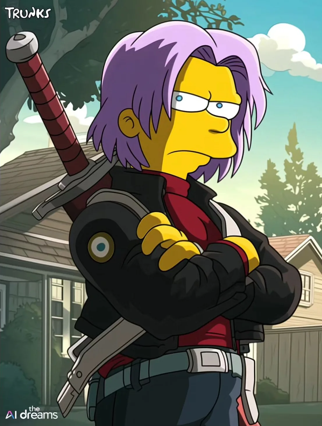 ตัวละคร Dragon Ball Z เวอร์ชั่นการ์ตูน The Simpsons Aiart