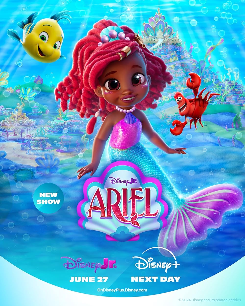 การ์ตูนเด็ก Ariel แอเรียล The Little Mermaid Disney Junior