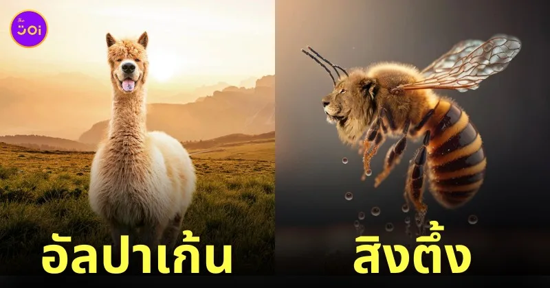 ภาพตัดต่อ Animal Hybrids สัตว์โลกผสมข้ามสายพันธุ์ Photoshop