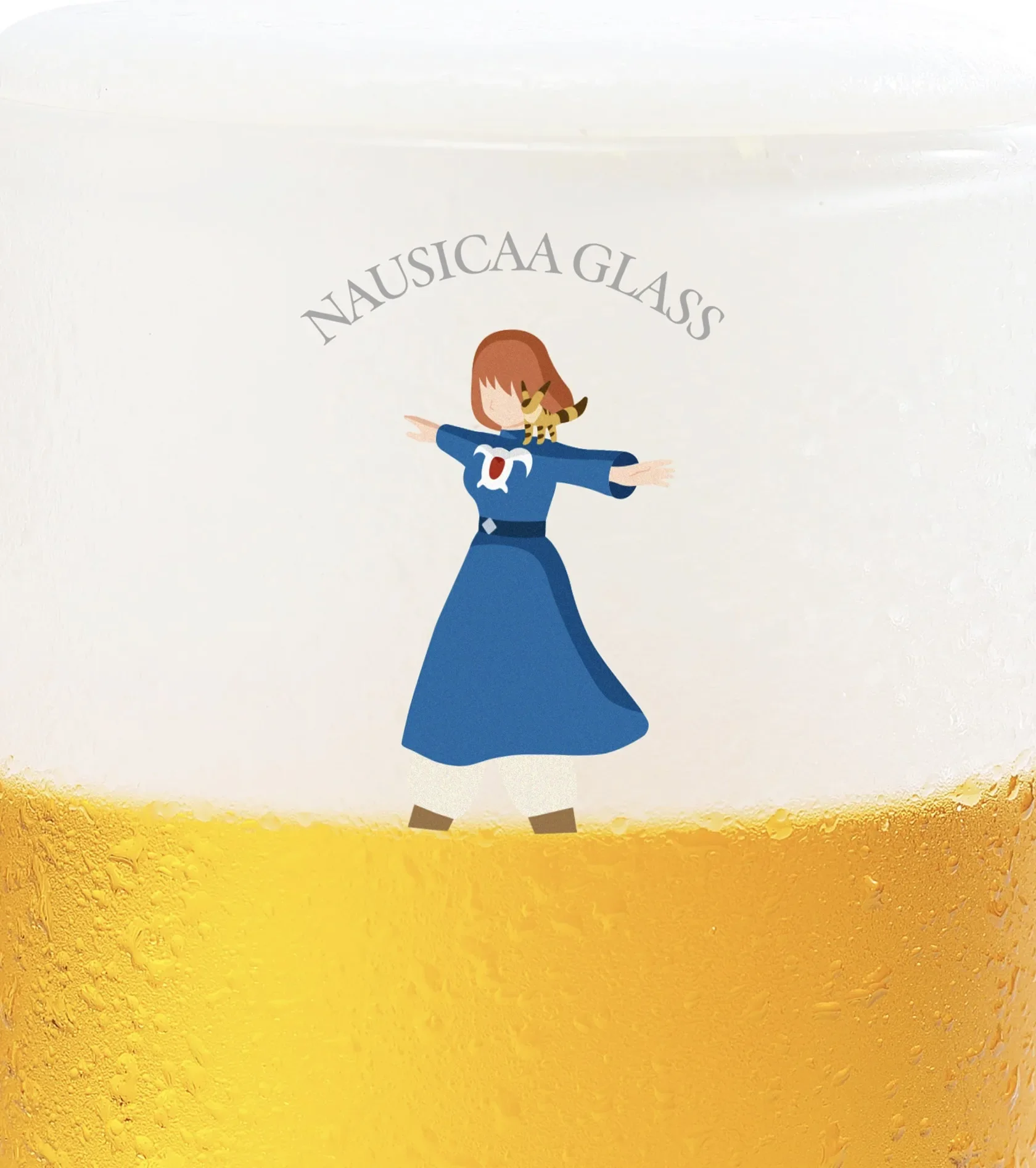 แก้วเบียร์ลายอนิเมะ Nausicaa