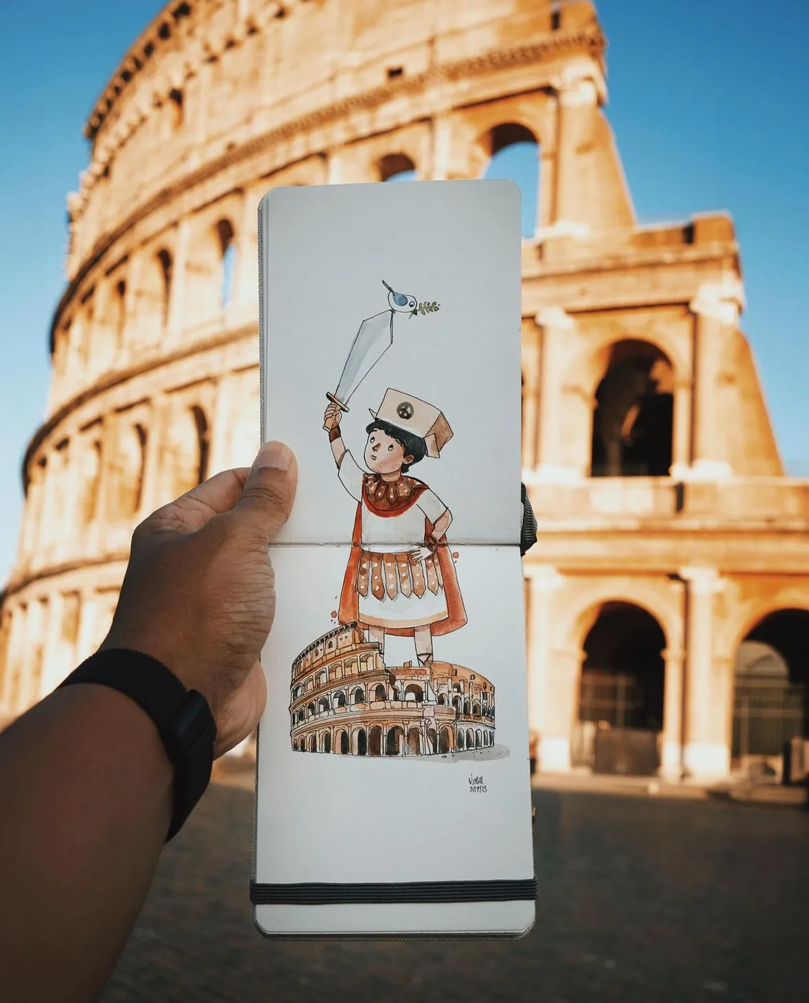 ภาพสเก็ตช์การเดินทางท่องเที่ยวสุดน่ารัก Travel Sketches