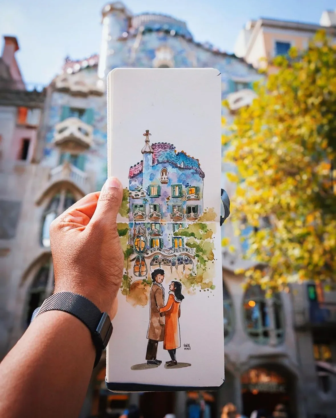 ภาพสเก็ตช์การเดินทางท่องเที่ยวสุดน่ารัก Travel Sketches