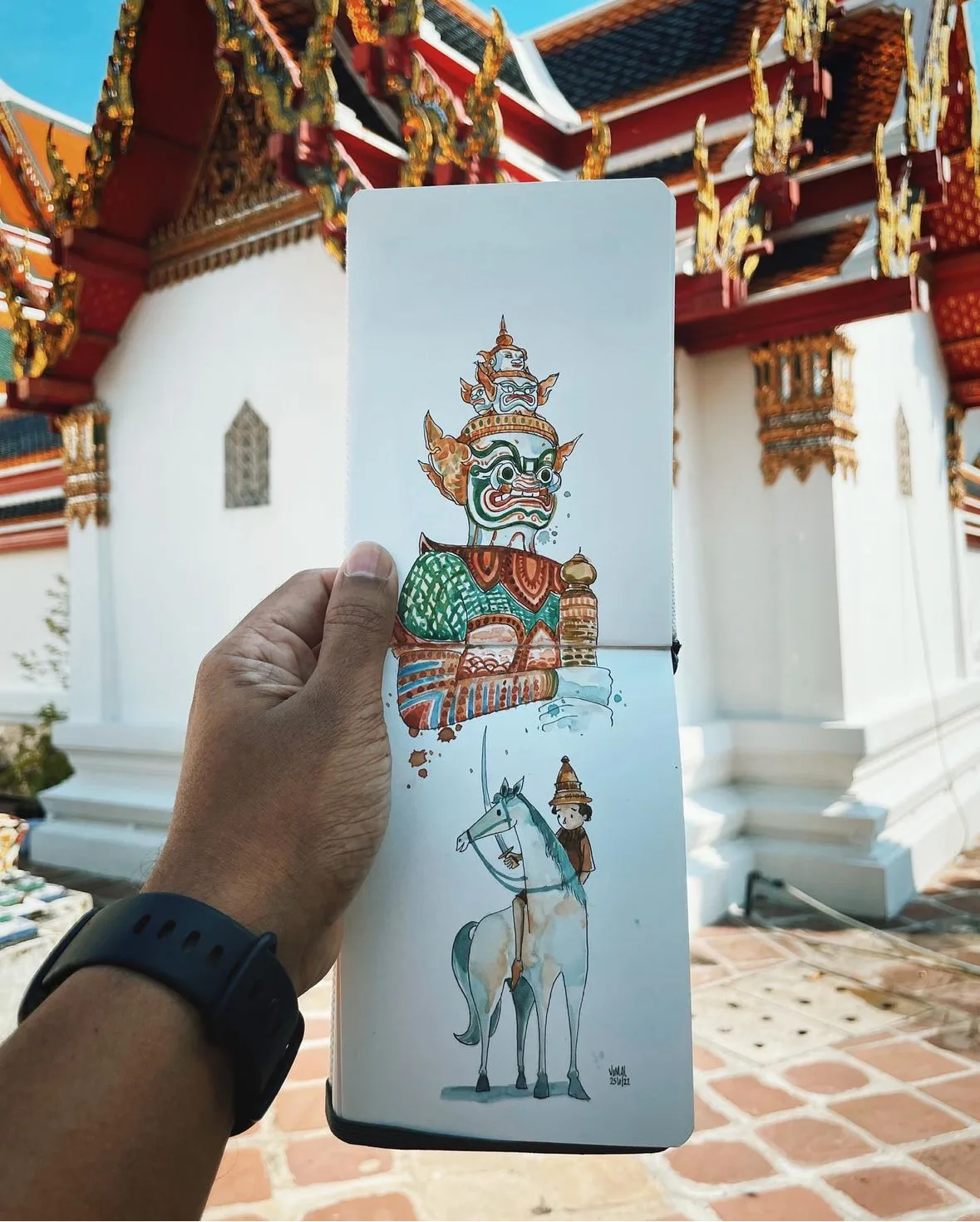 ภาพสเก็ตช์การเดินทางท่องเที่ยวสุดน่ารัก Travel Sketches