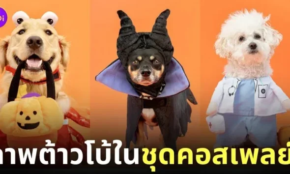 ภาพน้องหมาใส่ชุดคอสเพลย์วันฮาโลวีน